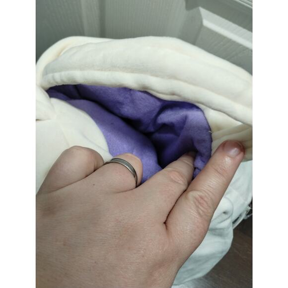 Squishmallows NWT Valentina Long Ear Bunny Rabbit Cream Plush Easter Basket - Picture 4 of 8